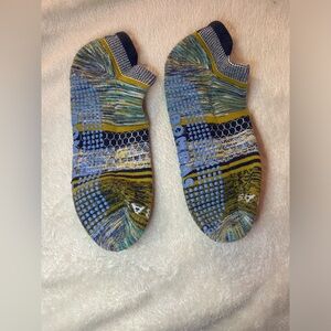 BOMBAS Men's Multicolor Gripper Ankle Socks NWOT